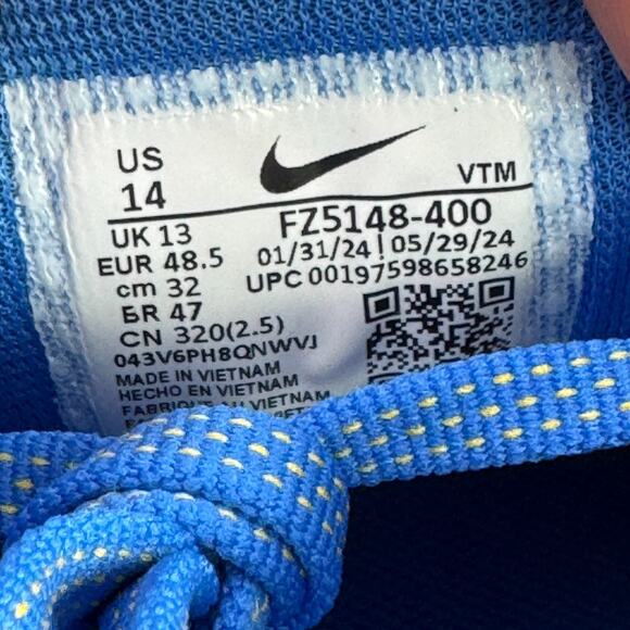 Nike Air Zoom Pegasus 41 'UCLA Bruins' Mens Size 14 Shoes Running Sneakers Blue - Picture 8 of 8